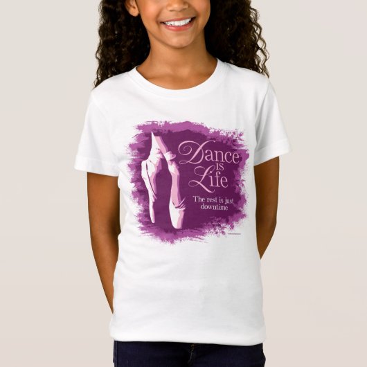 Dance is life t-shirt (Voorkant)