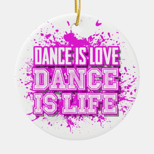 Dance is Love Dance is Life Photo Ornament (Voorkant)
