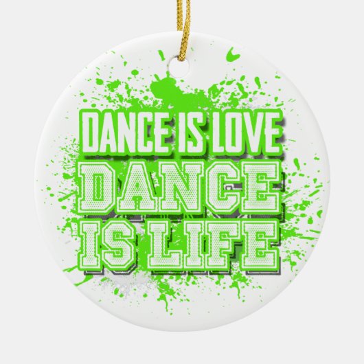 Dance is Love Dance is Life Photo Ornament (Voorkant)