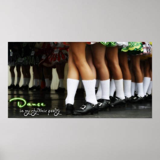 Dance is mijn ritmische poëzie Print (Voorkant)