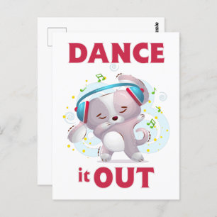 Dance it out briefkaart