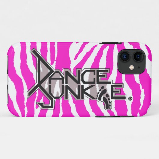 Dance Junkie Zebra iPhone Case (Achterkant (horizontaal))