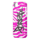 Dance Junkie Zebra iPhone Case (Achterkant Links)