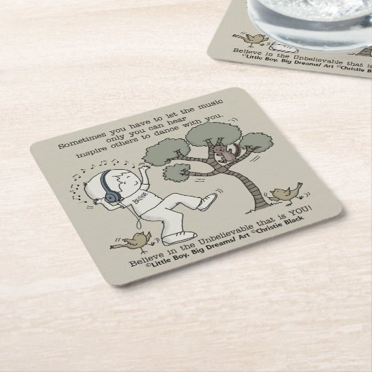 Dance Kartonnen Onderzetters (Schuin)