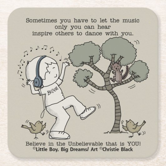 Dance Kartonnen Onderzetters (Voorkant)