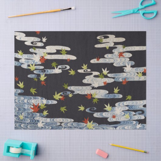 DANCE KIMONO, RUNNINGWATER, VLOEIENDE VLOEISTOF TISSUEPAPIER (Craft)