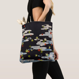 DANCE KIMONO, RUNNINGWATER, VLOEIENDE VLOEISTOF TOTE BAG