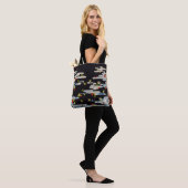 DANCE KIMONO, RUNNINGWATER, VLOEIENDE VLOEISTOF TOTE BAG (Op model)