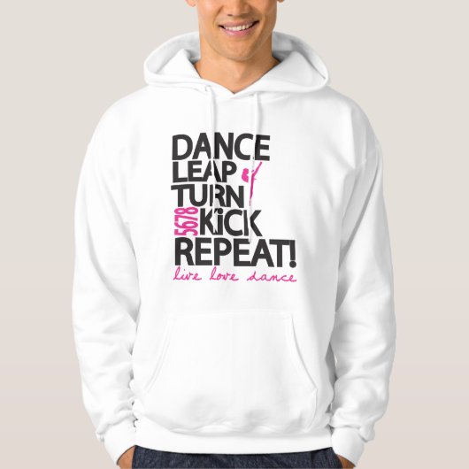 Dance leap Drap Herhaal Dancer Hoodie (Voorkant)