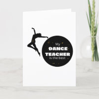 Dance leraar - blanco kaart