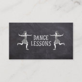 Dance Lessons Danser Teacher Instructor-klassen Visitekaartje (Voorkant)
