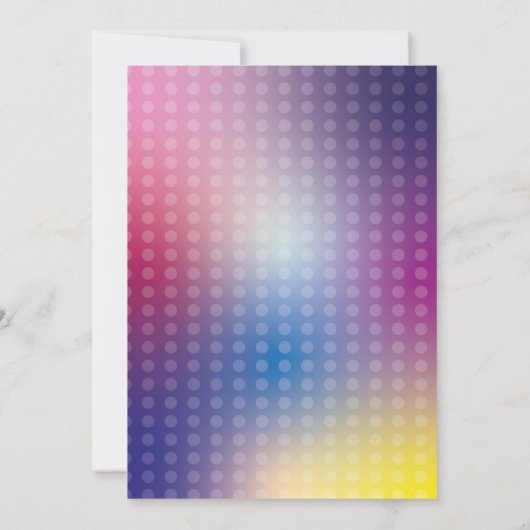 Dance Let's party Birthday Invite Girls Disco Ball Kaart (Achterkant)