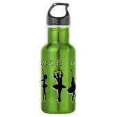 Dance Life Ballerina's Apple Groene Waterfles (Voorkant)