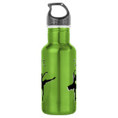 Dance Life Ballerina's Apple Groene Waterfles Waterfles (Achterkant)