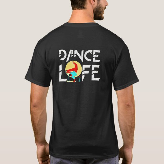 Dance Life Breakdancer T-shirt – Spin, Flip & Flow (Achterkant)