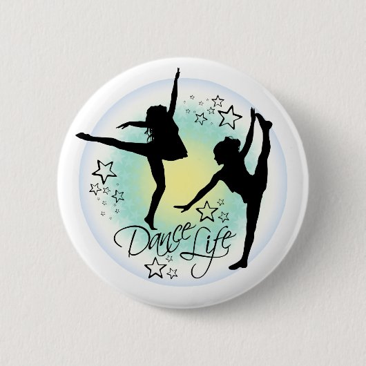 Dance Life, Dancer's Badge Ronde Button 5,7 Cm (Voorkant)