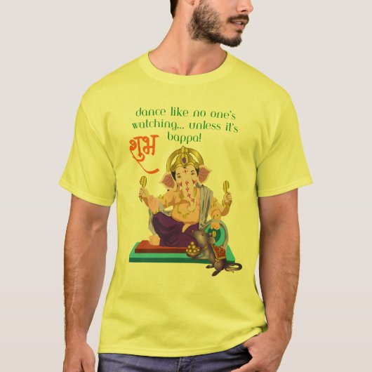 Dance Like Bappa’s Watching – Ganesh Chaturthi Fun T-shirt (Voorkant)