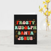 Dance Like Frosty Shine Like Rudolph Gift Like San Kaart (Gele Bloem)