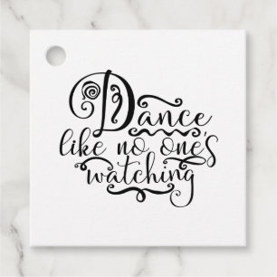 Dance like No One die Dansende Queen kijkt Bedankjes Labels
