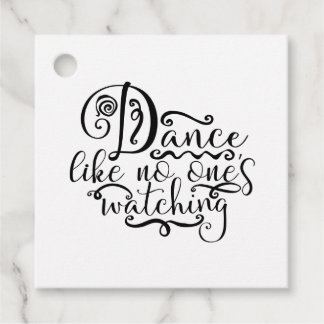 Dance like No One die Dansende Queen kijkt Bedankjes Labels