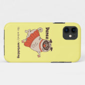 Dance like nobody is watching Pug Girl Case-Mate iPhone Case (Achterkant (horizontaal))