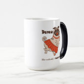 Dance like nobody is watching Pug Girl Magische Mok (Voorkant rechts)