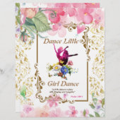 Dance Little Girl Dance Poem Waterverf Paper (Voorkant / Achterkant)