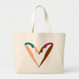 DANCE, LOVE dans. Grote Tote Bag