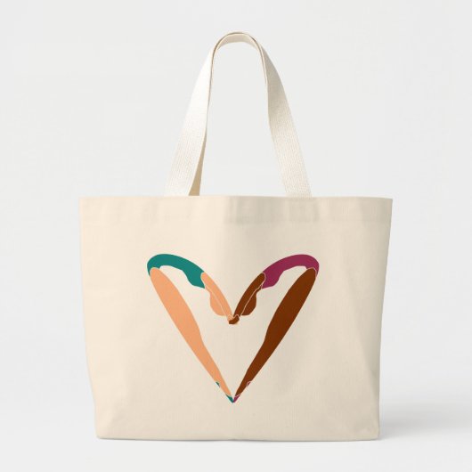 DANCE, LOVE dans. Grote Tote Bag (Voorkant)