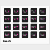 Dance Love Dansparty Sport Dancer Funny Gift Vierkante Sticker (Vel)