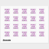 Dance Love Dansparty Sport Dancer Funny Gift Vierkante Sticker (Vel)