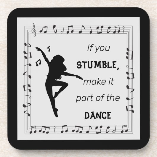Dance Lovers Music Lovers Inspirerend Life Quote Bier Onderzetter (Voorkant)