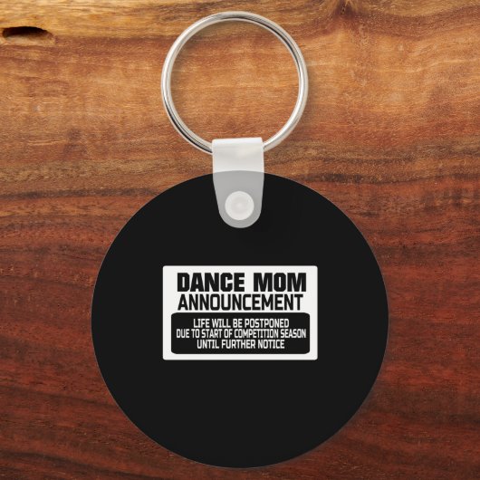 Dance Ma Announcement White Sleutelhanger (Voorkant)