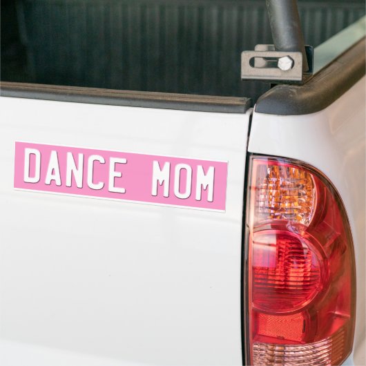 Dance Ma Bumpersticker License Bord Roze (Op Truck)