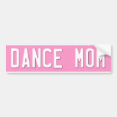 Dance Ma Bumpersticker License Bord Roze (Voorkant)