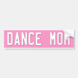 Dance Ma Bumpersticker License Bord Roze