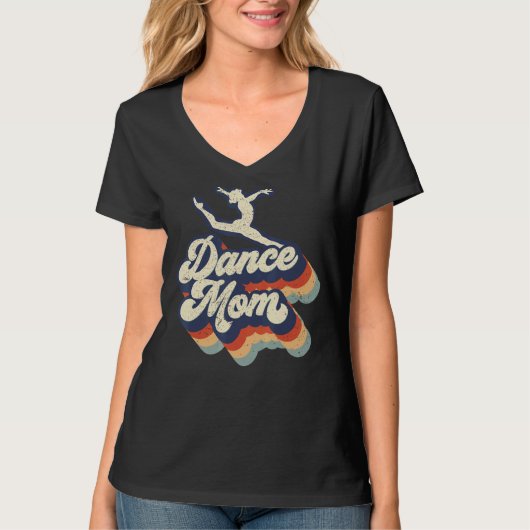 Dance Mam Ballet laat Ballet danserend Mam T-shirt (Voorkant)