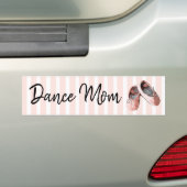 Dance mam Ballet Slippers bumper sticker (Op auto)
