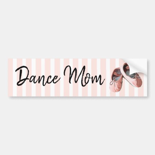 Dance mam Ballet Slippers bumper sticker (Voorkant)