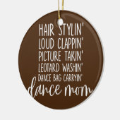 Dance Mam Favoriete Mam Dance Bag Carryin' Keramisch Ornament (Links)