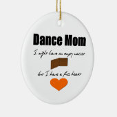 Dance mam - Leeg hart, volledig bezield Keramisch Ornament (Rechts)