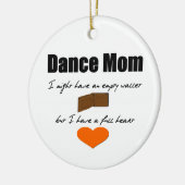 Dance mam - Leeg hart, volledig bezield Keramisch Ornament (Links)