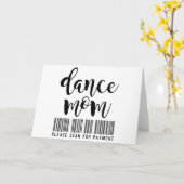 Dance Mam - Scannen naar betaling op maat Kaart (Gele Bloem)