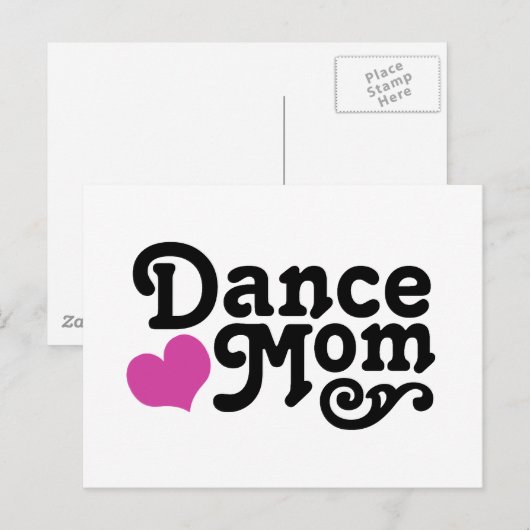 Dance mama briefkaart (Voorkant / Achterkant)