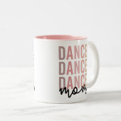 Dance mama | Dance Mama | Dancer Mama Gift Tweekleurige Koffiemok (Voorkant rechts)