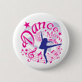 Dance mama ronde button 5,7 cm (Voorkant)