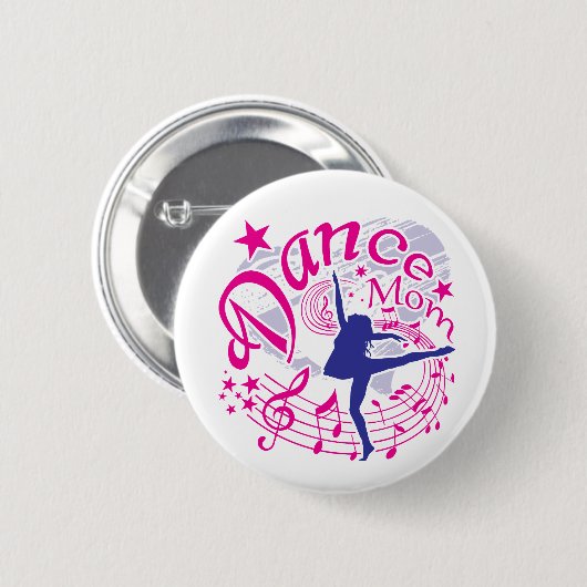 Dance mama ronde button 5,7 cm (Voorkant /achterkant)