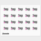Dance mama ronde sticker (Vel)