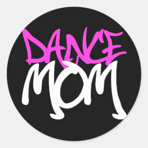 Dance mama ronde sticker