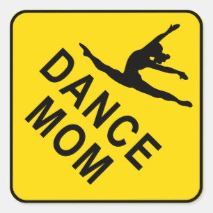 Dance mama vierkante sticker